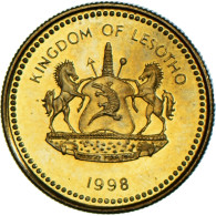 Monnaie, Lesotho, 20 Licente, 1998, SPL, Acier Plaqué Laiton, KM:64 - Lesotho