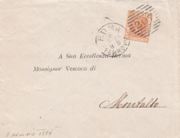 232 - REGNO - Busta Senza Testo Del 3 Gennaio 1879 Da Roma A Montalto Con Cent 20 Arancio (Bigola) - Marcophilie (Avions)