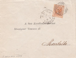 232 - REGNO - Busta Senza Testo Del 3 Gennaio 1879 Da Roma A Montalto Con Cent 20 Arancio (Bigola) - Marcofilía (Aviones)