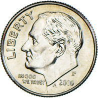 Monnaie, États-Unis, Dime, 2010, Philadelphie, FDC, Nickel-Cuivre, KM:195a - 1946-...: Roosevelt