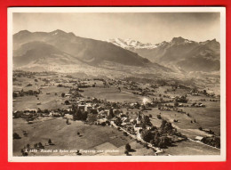 ZVH-18  Aeschi Ob Spiez Vom Flugzeug Aus Gesehen. Gelaufen 1935  GF  - Aeschi Bei Spiez