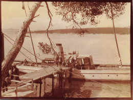 Ile St Honorat , Lérins , Cannes * 1914 * Débarquement * Bateau * Photo Ancienne 10.8x8.2cm - Cannes