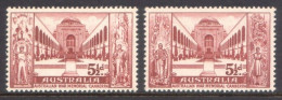 1958 - Australia Canberra WAR MEMORIAL - Set 2 Stamps MLH - Neufs