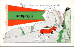 Florida Fort Myers Driving Scene Pennant Series - Fort Myers