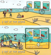 New Zealand 2004 Health - A Day At The Beach FDCs - FDC