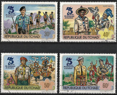 Chad 1982 - Mi 908/11 - YT 396/99 ( 75th Anniversary Of Scouting ) Complete Set - Gebruikt