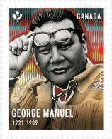 2023 Canada Indigenous Leaders – George Manuel Single Stamp From Booklet MNH - Francobolli (singoli)