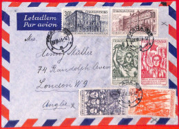 Aa0624 - CZECHOSLOVAKIA - Postal History  AIRMAIL COVER To ENGLAND 1961 Politics - Covers & Documents