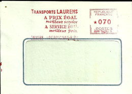 Lettre EMA Havas M 1965 Transports Laurens  Metier Industrie  66 Perpignan  C9/28 - Trucks