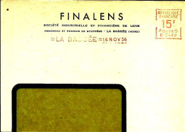 Lettre  EMA  Havas  1956 Finalens Ste  Engrais Chimie Industrie  Metier  59 La Bassée  C14/28 - Agriculture