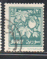 Delcampe - SYRIA SYRIE SIRIA UAR 1956 COTTON FESTIVAL 2 1/2p USED USATO OBLITERE' - Syrien