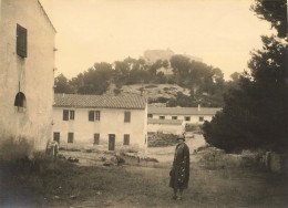 Ile De Porquerolles , Hyères * 1926 * Vue Intérieur Du Village * Photo Ancienne 10.4x7.5cm - Hyeres