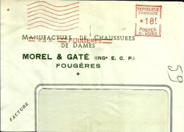 Lettre  EMA  Havas CW 1937 Morel & Gaté  35 Fougeres Manufacture Chaussures Dames   Metier    C22/28 - Usines & Industries