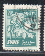 Delcampe - SYRIA SYRIE SIRIA UAR 1956 COTTON FESTIVAL 2 1/2p USED USATO OBLITERE' - Syrien