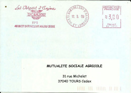 Lettre   EMA  Satas Sv 1999 Les Vergers D'anjou Cicanjou  Pomme Industrie Metier  49 St Barthelemy D'anjou C25/28 - Autres & Non Classés