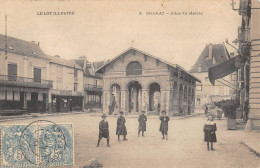 CPA 46 GRAMAT PLACE DU MARCHE - Gramat