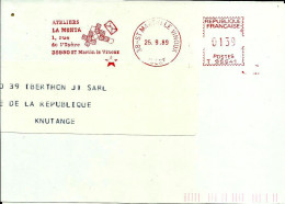 Lettre   EMA  Havas 1989 Ateliers La Monta Metier 38 St Martin Le Vinoux C28/26 - Usines & Industries