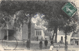 CPA 46 GINOUILLAC EGLISE ET PLACE / CPA RARE - Sonstige & Ohne Zuordnung