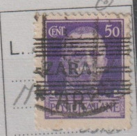 Italia 1943 Occupazione Tedesca Zara,n 24  50c Violetto,usato - Ocu. Alemana: Zara