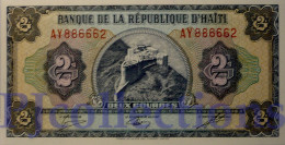 HAITI 2 GOURDES 1985 PICK 245A UNC - Haiti