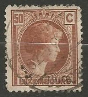 LUXEMBOURG N° 172 OBLITERE - 1926-39 Charlotte Di Profilo Destro