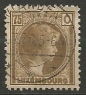 LUXEMBOURG N° 176 OBLITERE - 1926-39 Charlotte De Profil à Droite