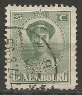 LUXEMBOURG N° 126 OBLITERE - 1921-27 Charlotte Front Side