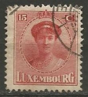 LUXEMBOURG N° 123 OBLITERE - 1921-27 Charlotte Voorzijde