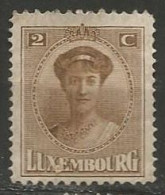 LUXEMBOURG N° 119 OBLITERE - 1921-27 Charlotte De Face