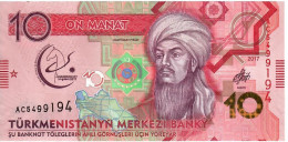 Turkmenistan    10 Manat    2017  UNC - Turkmenistán