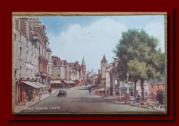 1953 UK Great Britain Postcard James Square Crieff Posted To Scotland 2scans - Perthshire