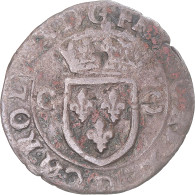 Monnaie, France, Douzain Aux Deux C, 1590, Lyon, Aux 4 Couronnelles, TB, Billon - 1589-1610 Henry IV The Great