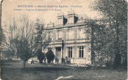 ZOTTEGEM  KASTEEL GRAAF VAN EGMONT - VOORHUIS       2 SCANS - Zottegem