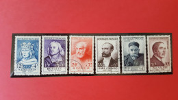 Série Célébrités Françaises Numero 989/994 ,année 1954 Belle Obitération Cote 180 Euros - Used Stamps