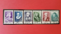 Série Célébrités Françaises Numero 1027/1032 ,année 1955 Belle Obitération Cote 140 Euros - Used Stamps