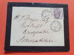 GB - Entier Postal Type Victoria, De Ventor  ( île De Wight ) Pour Bridgwater En 1884 - Réf J 216 - Interi Postali