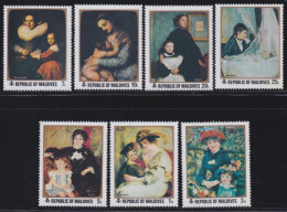 F-EX41532 MALDIVES IS MNH ART PAINTING REMBRANDT MORISOT TITIAN RENOIR RUBENS.  - Rembrandt