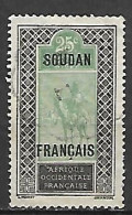 SOUDAN     -   1921 .   Y&T N° 27 Oblitéré .   Méhari - Oblitérés