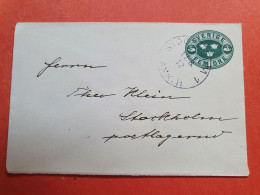 Suède- Entier Postal De Stockholm Pour Stockholm En 1912 - Réf J 239 - Ganzsachen