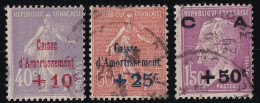 France N°249/251 - Oblitéré - TB - Gebraucht