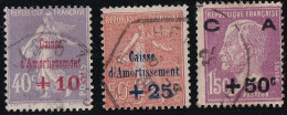 France N°249/251 - Oblitéré - TB - Gebruikt