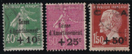 France N°253/255 - Oblitéré - TB - Gebruikt