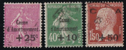 France N°253/255 - Oblitéré - TB - Used Stamps
