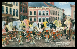 * Carnaval De BINCHE - Rondeau Des Gilles - Gille - Très Animée - Colorisée - Edit. MARCO - Mardi Gras 1932 - Binche