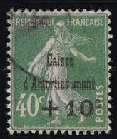 France N°253a - Variété Sans "e" à Amortiss"e"ment  - Oblitéré - TB - Gebraucht