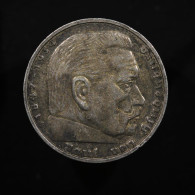 Allemagne / Germany, Von Hindenburg, 5 Reichsmark, 1937, J - Hamburg, Argent (Silver), TTB (EF), KM#94, Schön#91 - 5 Reichsmark