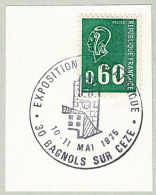 Frankreich / France 1975, Sonderstempel Bagnols-sur-Cèze, Uhrenturm / Tour Horloge / Tower - Horloges