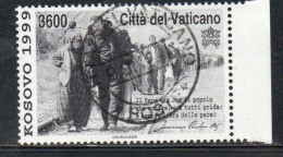 CITTÀ DEL VATICANO VATIKAN VATICAN 1999 KOSOVO LIRE 3600 USATO USED OBLITERE' - Used Stamps