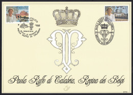 BE 2706 HK --- Paola Ruffo Di Calabria Reine Des Belges -- Emission Commune Italie - Cartoline Commemorative - Emissioni Congiunte [HK]