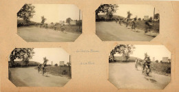 La Foux , Allos * Passage Du Tour De France 1929 * Cyclisme Vélo Coureur Cycliste * 4 Photos Anciennes 9.6x6.cm - Other & Unclassified